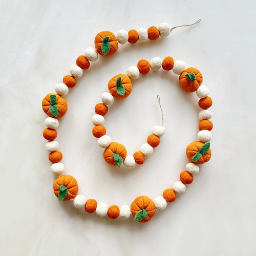 3D Pumpkin Halloween Garland